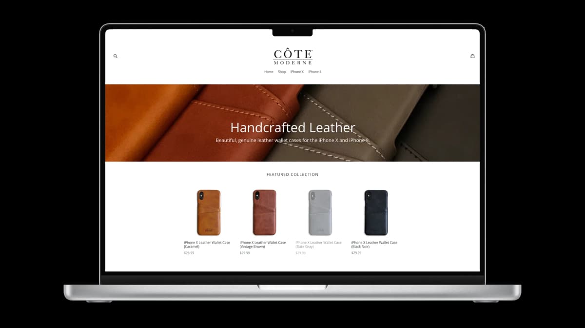 Cote Moderne - E-commerce & Branding project by Jonathan Good